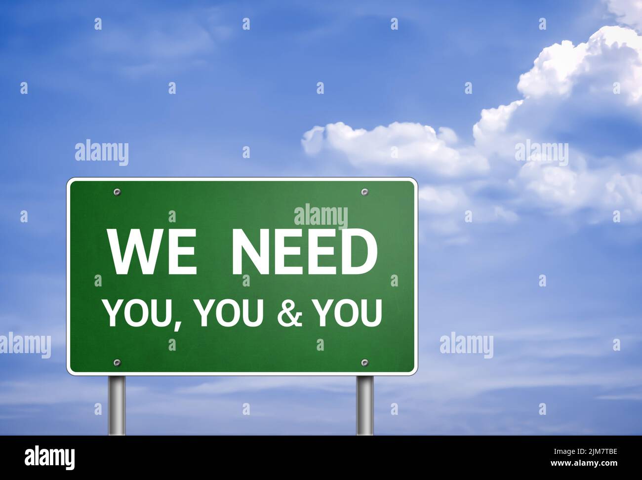We need you - job search Stock Photo