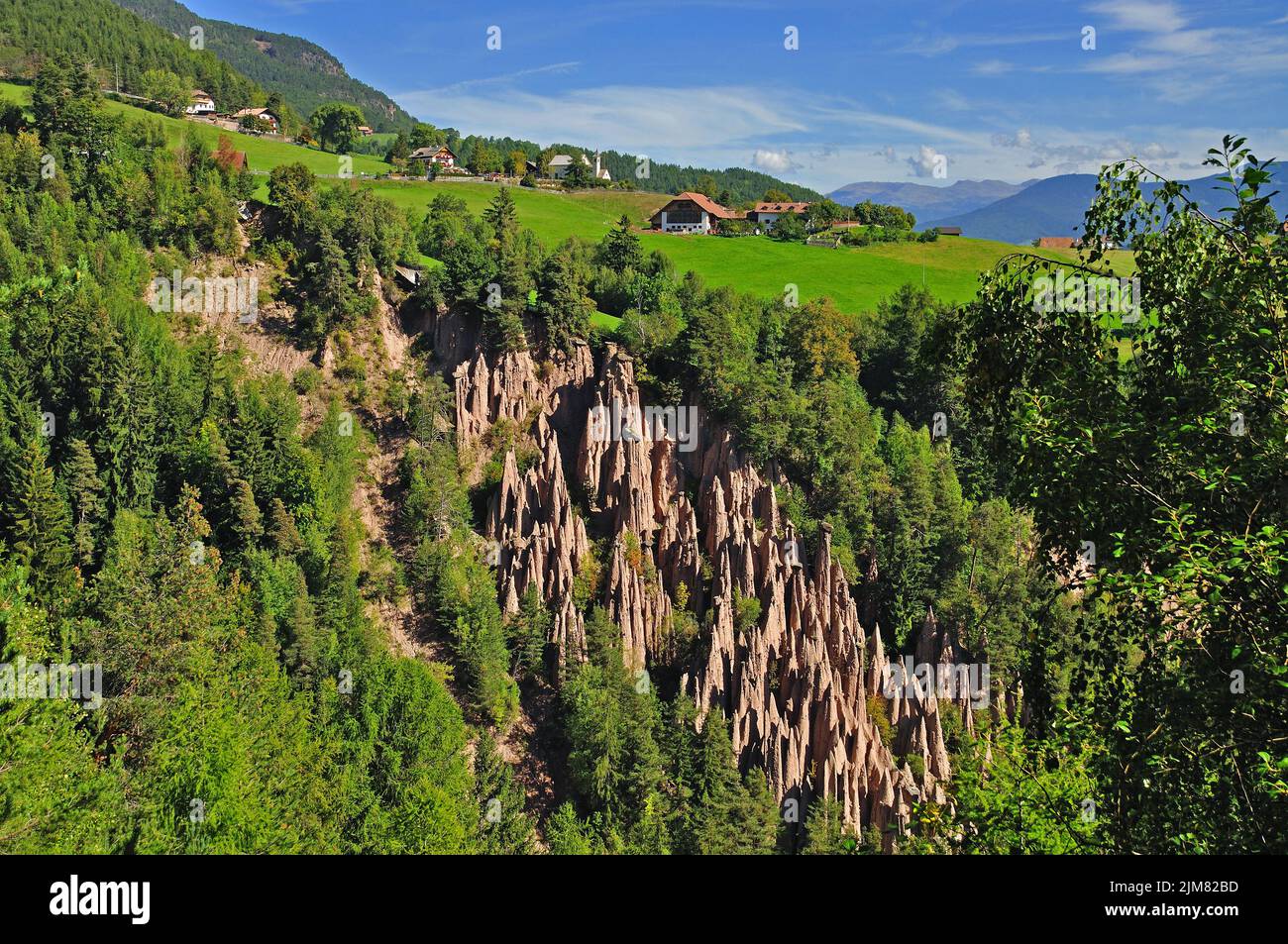 Earth Pyramids Ritten Winter Natural pyramids hi-res stock photography and images - Alamy