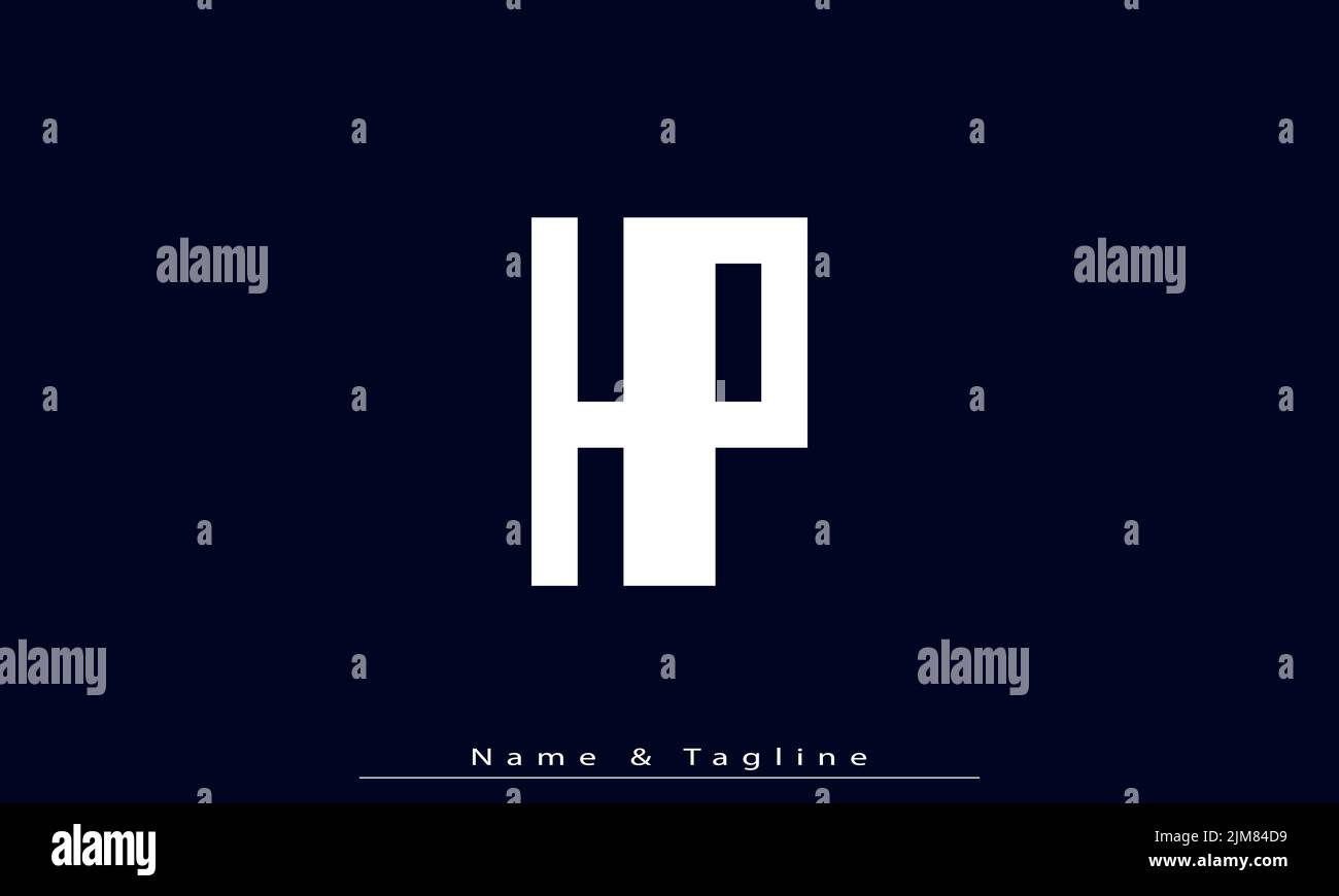 Alphabet letters Initials Monogram logo HP , PH Stock Vector Image ...