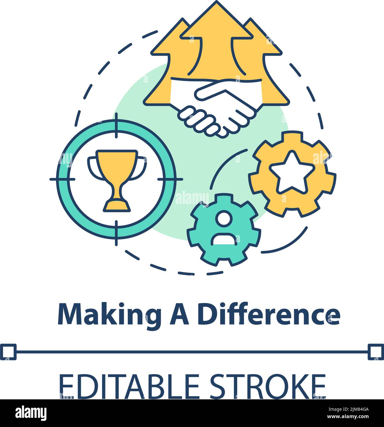 Making difference concept icon Stock Vector Image & Art - Alamy