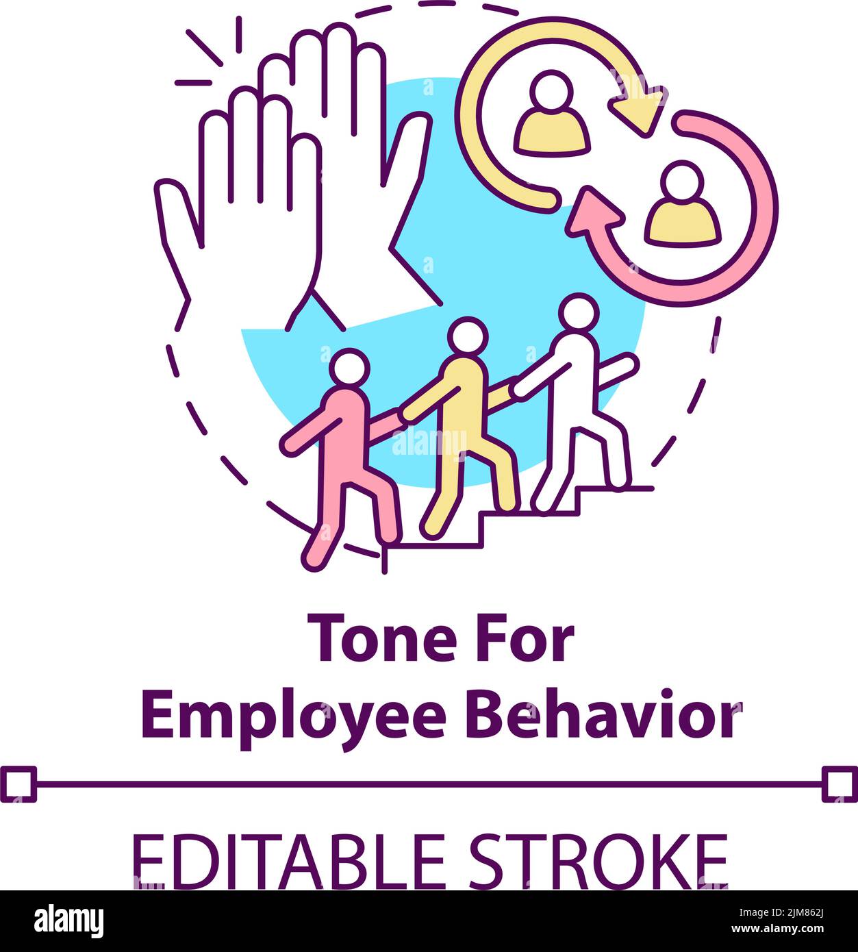 Tone for employee behavior concept icon Stock Vector Image & Art - Alamy
