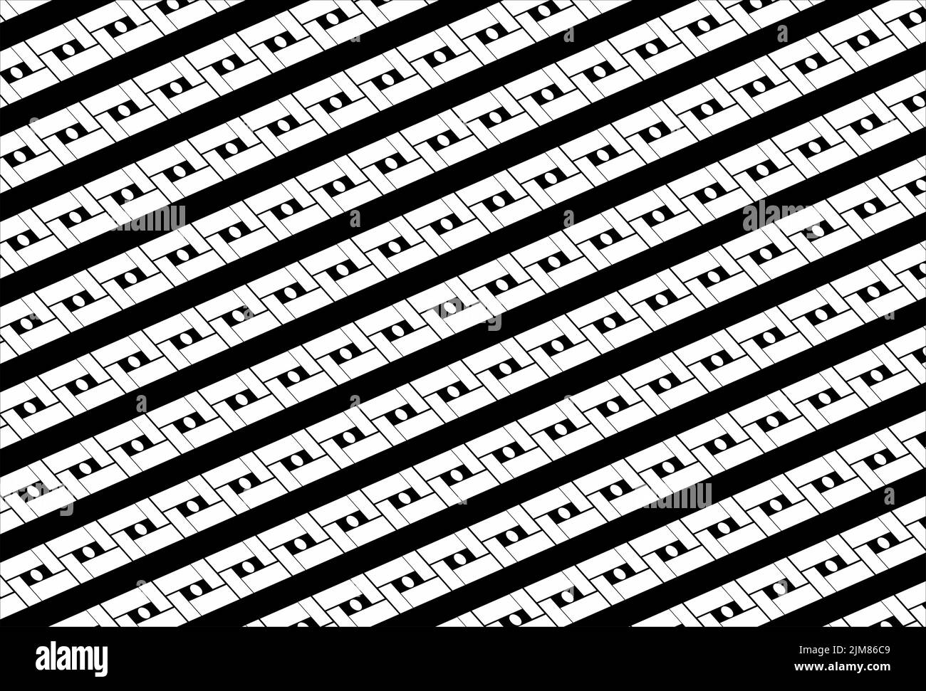 Japanese pattern vector, geometric pattern, architectural pattern Stock Vector