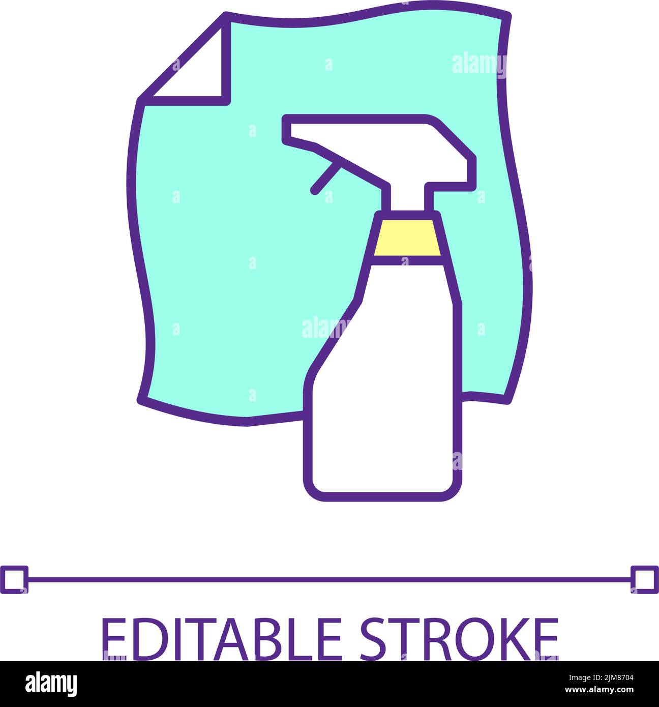 Cleaning tools RGB color icon Stock Vector Image & Art - Alamy