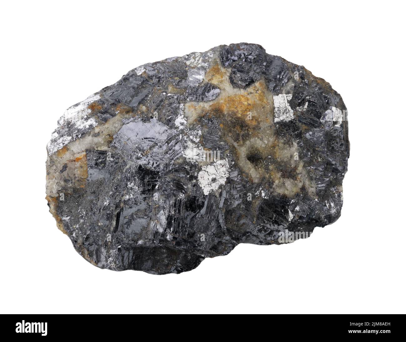 Mineral collection: galena. Stock Photo