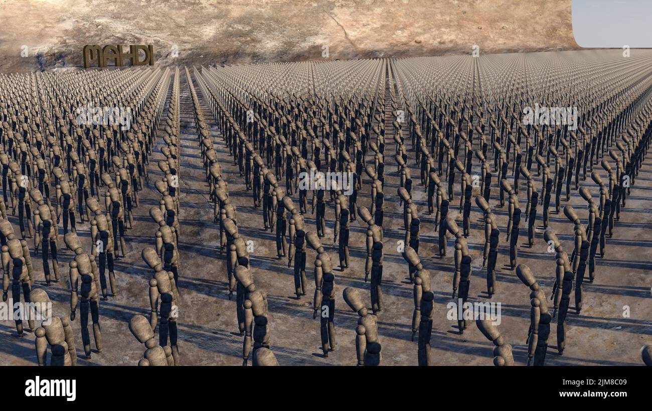 Army of the final Imam. Stock Photo