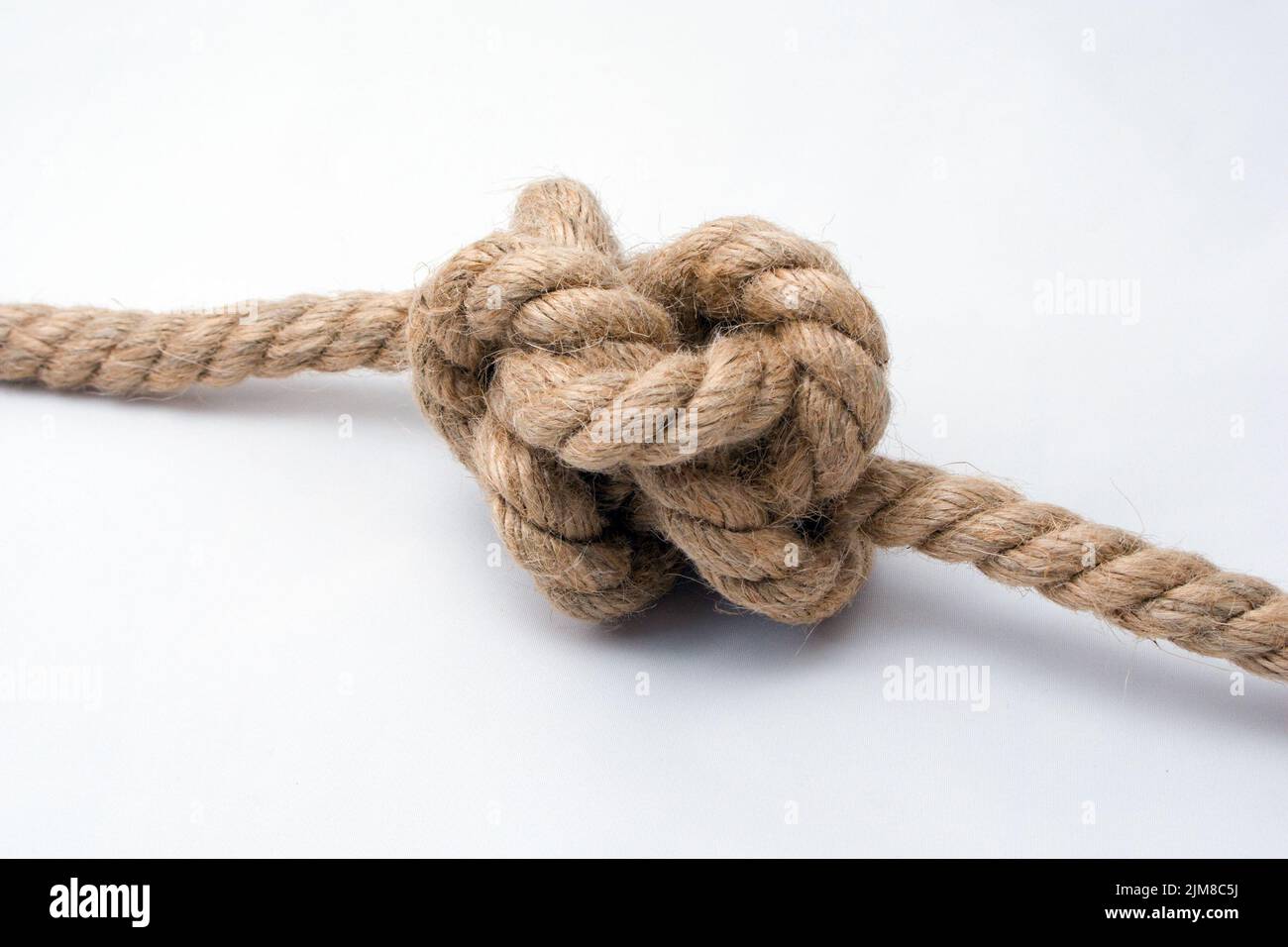 Rope knot white background hi-res stock photography and images - Alamy