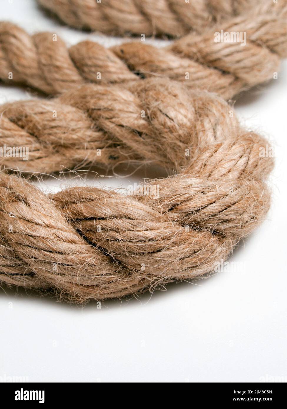 Small Rope Isolated Rope isolated on white Stock Photo - Alamy