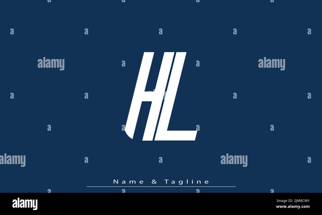 Alphabet letters Initials Monogram logo HL , LH Stock Vector Image ...