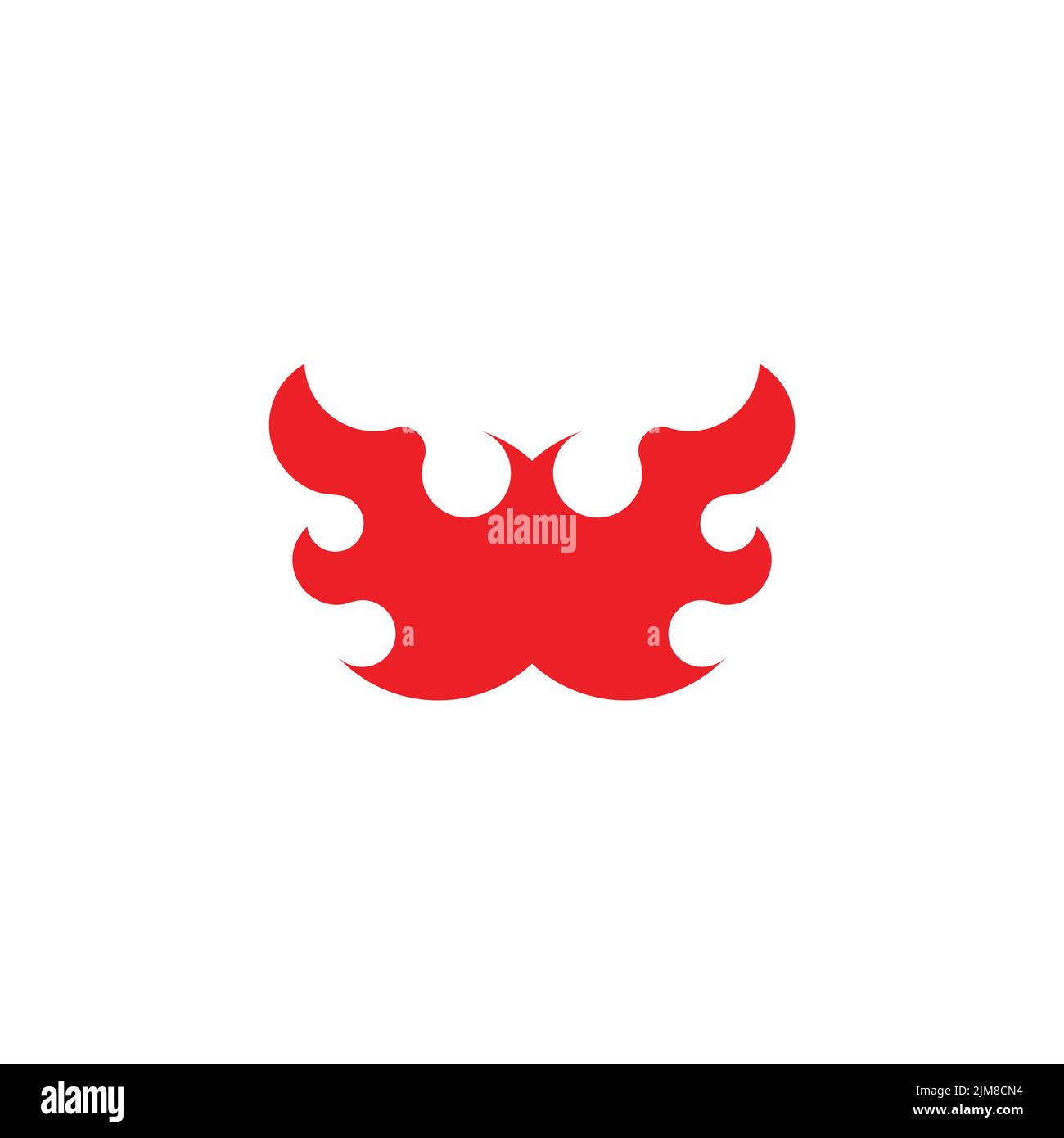 letter w red fire curves geometric logo vector Stock Vector Image & Art ...