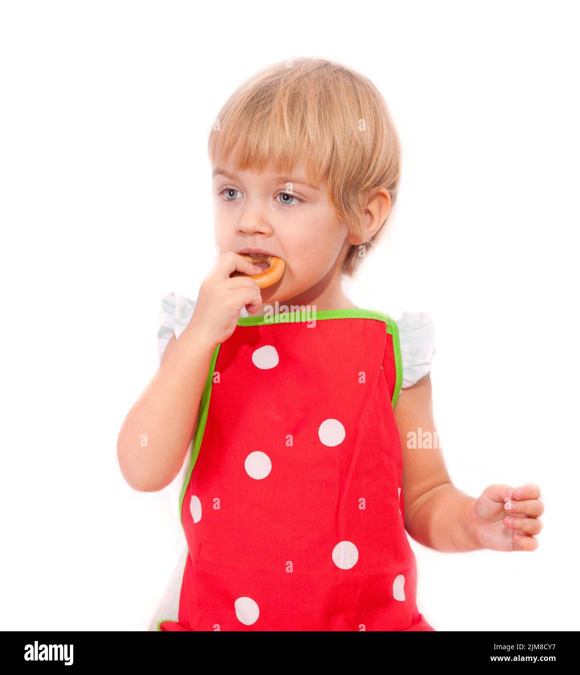 little-girl-eating-bagel-stock-photo-alamy