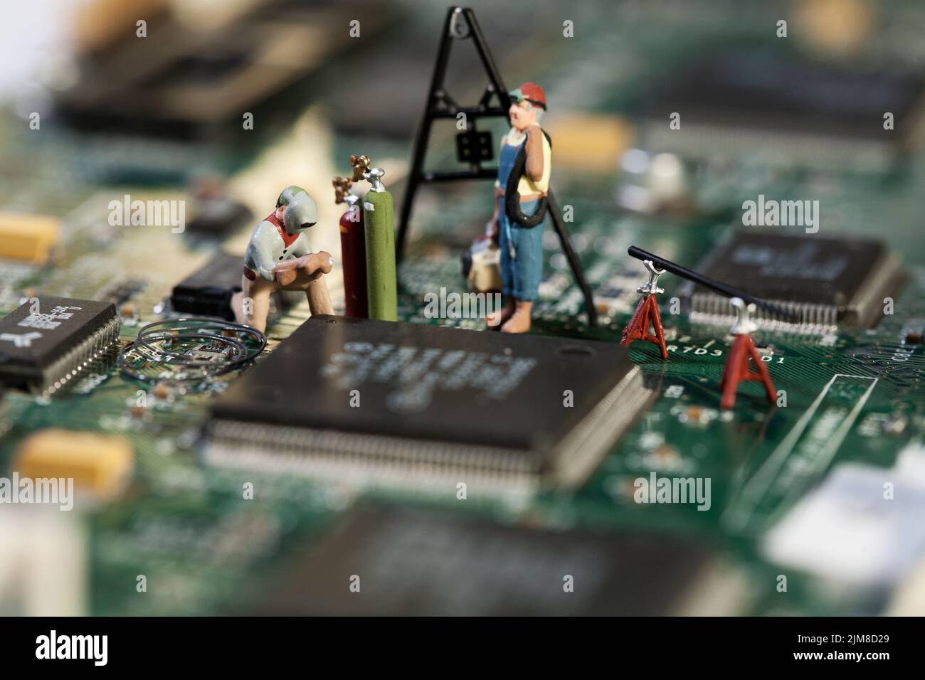 Repairing Electronic Circuitry Stock Photo Circuit Diagram