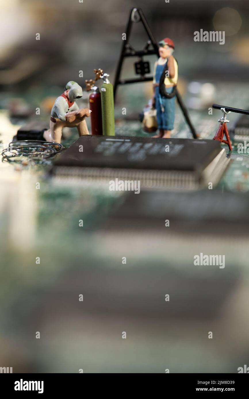 Repairing Electronic Circuitry Stock Photo Circuit Diagram