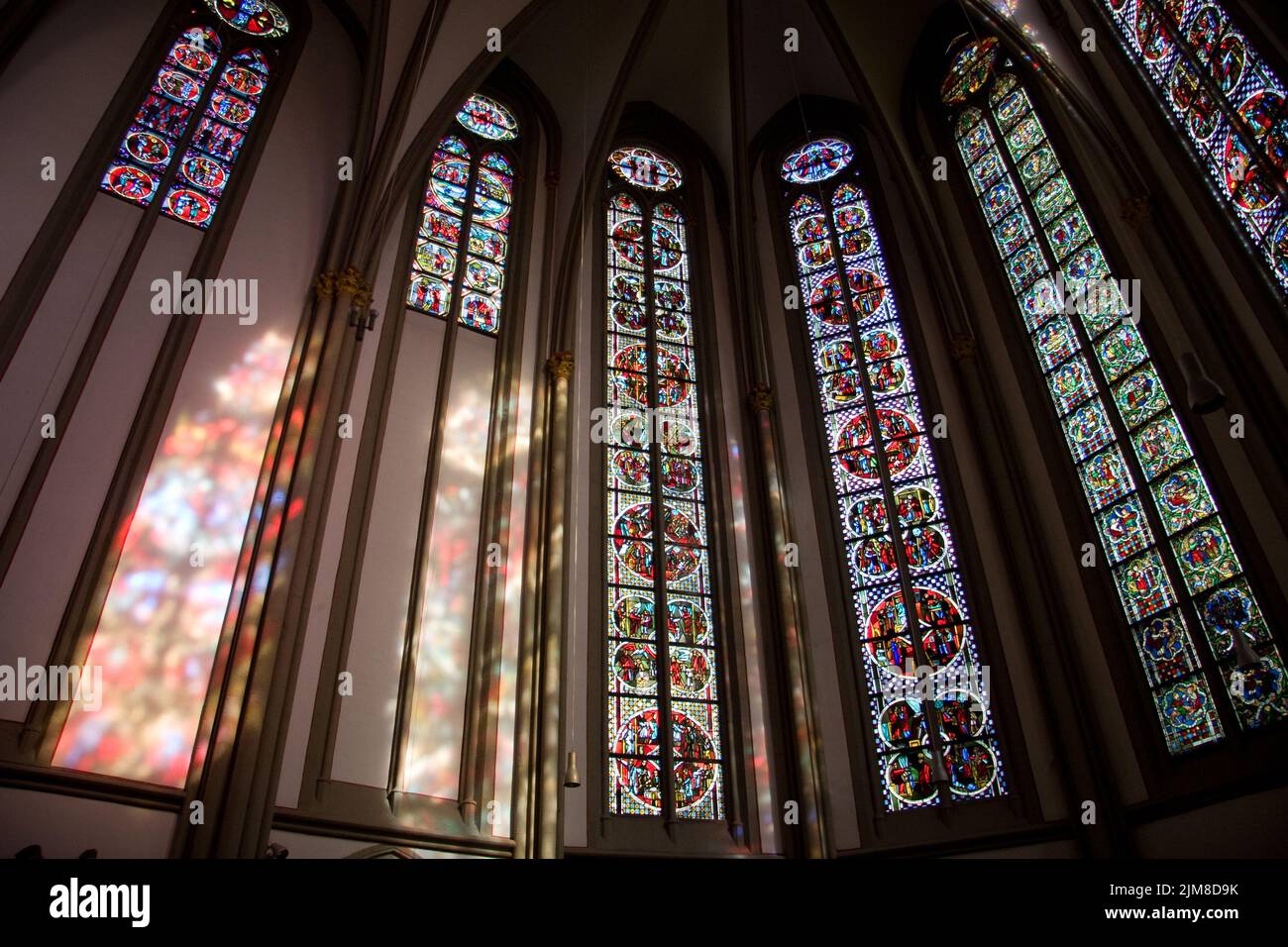 Stained glass . church window Stock Photo Alamy
