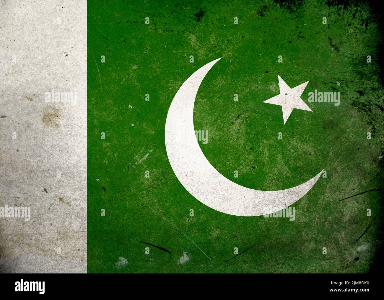 Grunge Flag Pakistan Stock Photo