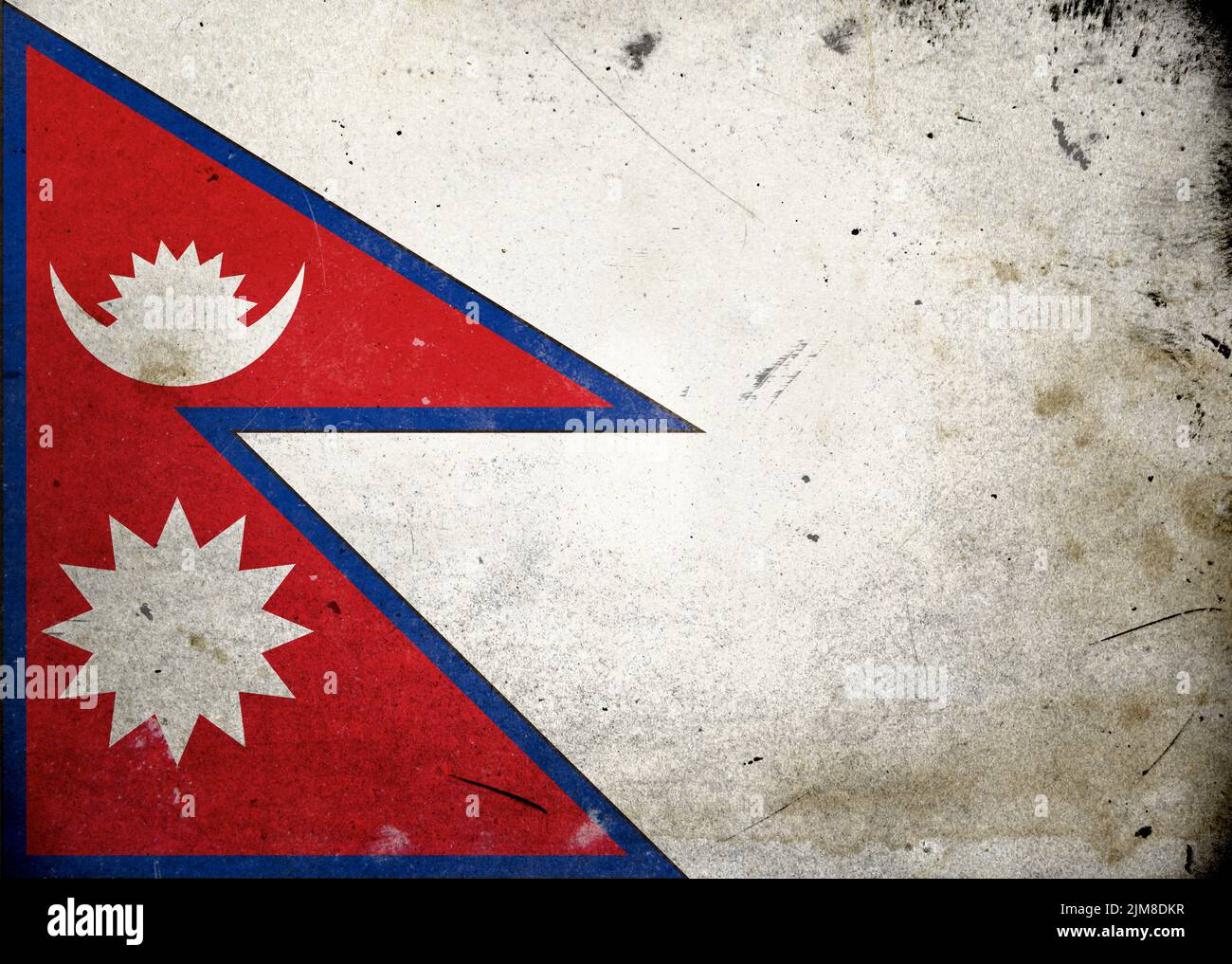 Grunge Flag the Nepal Stock Photo