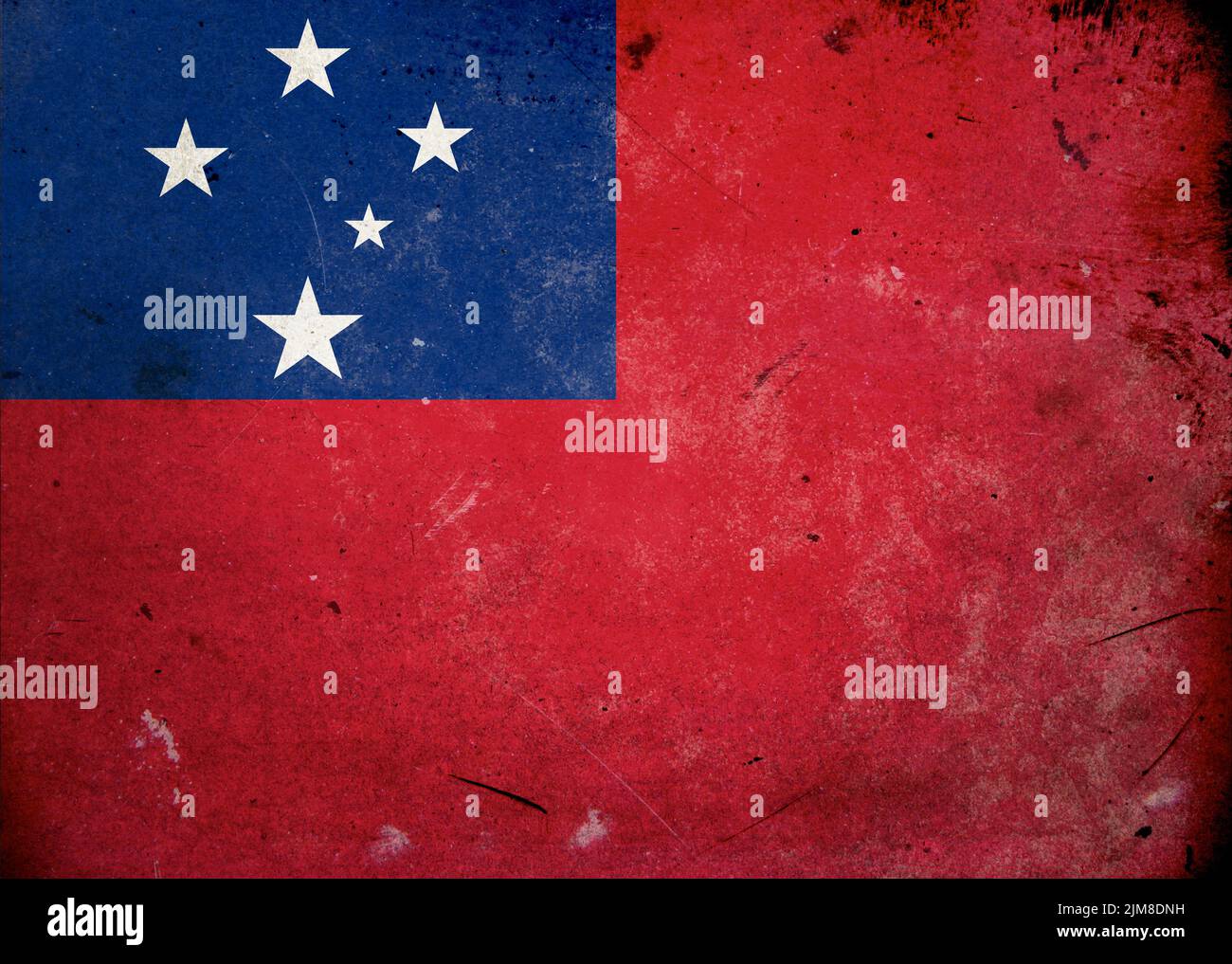 Samoa samoan flag symbol hires stock photography and images Alamy