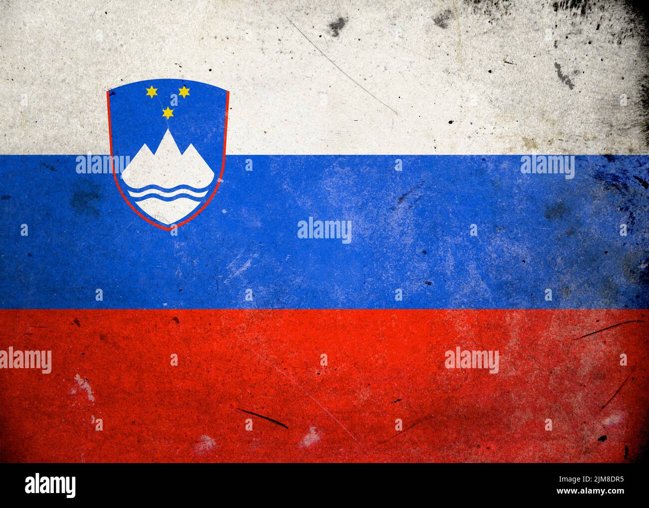Grunge Flag Slovenia Stock Photo