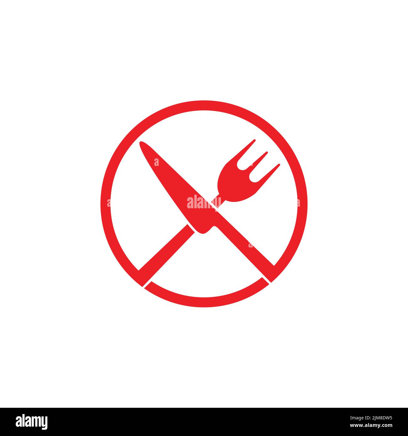 knife fork steak circle symbol icon vector Stock Vector