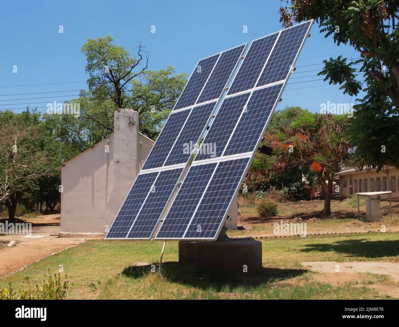 Solar collector in Africa Stock Photo Alamy