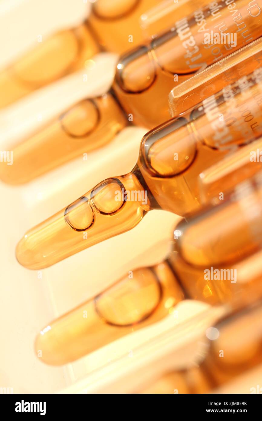 High dose vitamin c infusion Stock Photo
