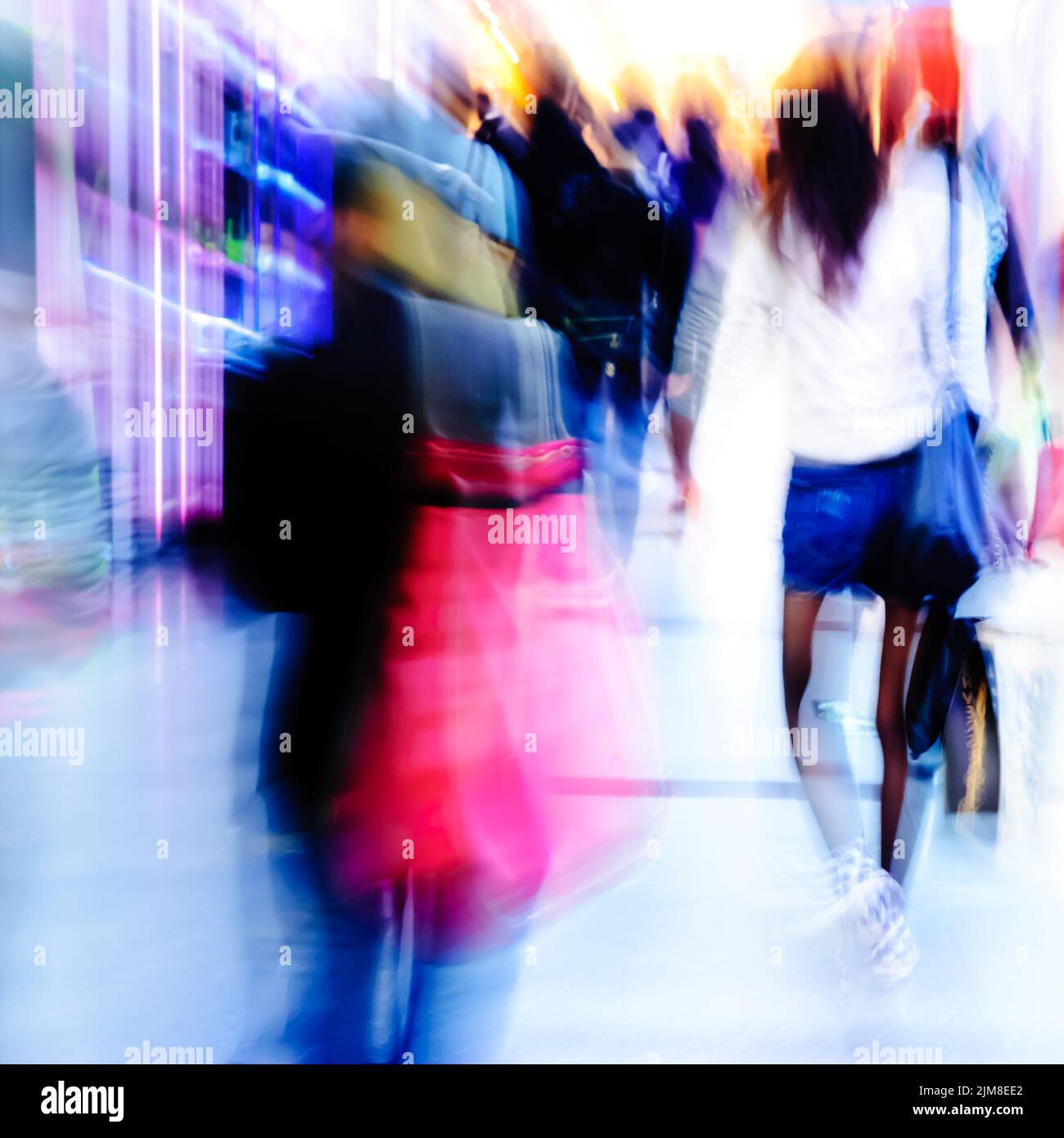 Large crowd of people leaving hi-res stock photography and images - Alamy