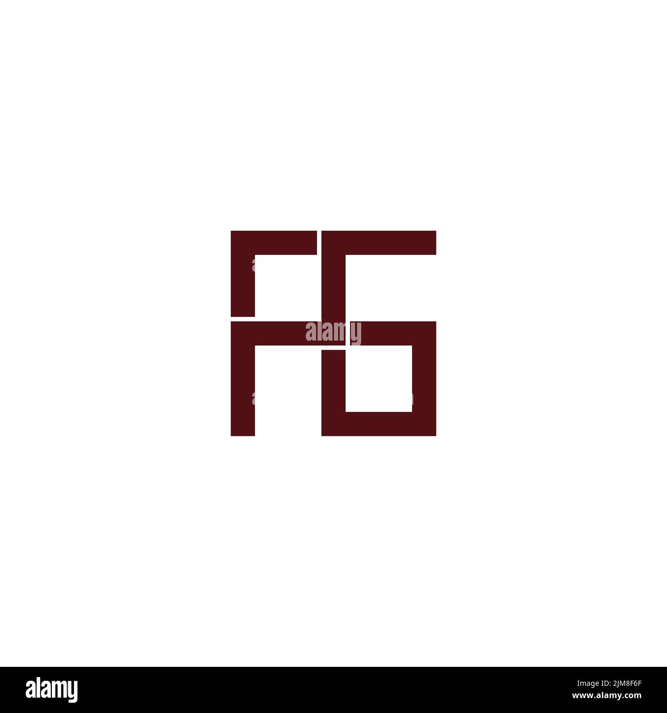 letter pg stairs design simple logo vector Stock Vector