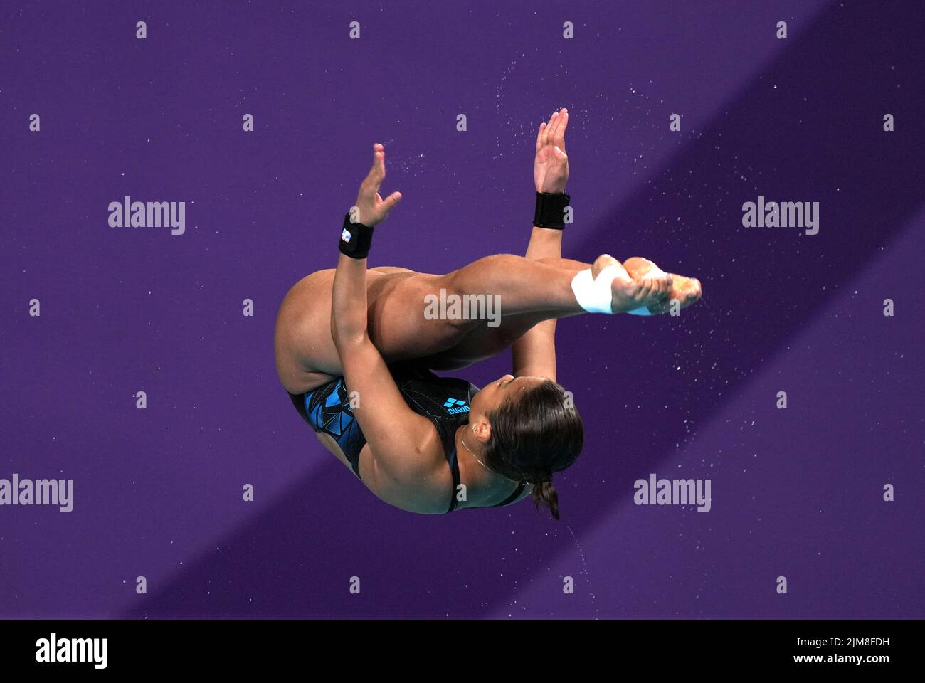 Malaysia's Kimberly Bong during the Women's 1m Springboard Preliminary at Sandwell Aquatics Centre on day eight of the 2022 Commonwealth Games in Birmingham. Picture date: Friday August 5, 2022. Stock Photo