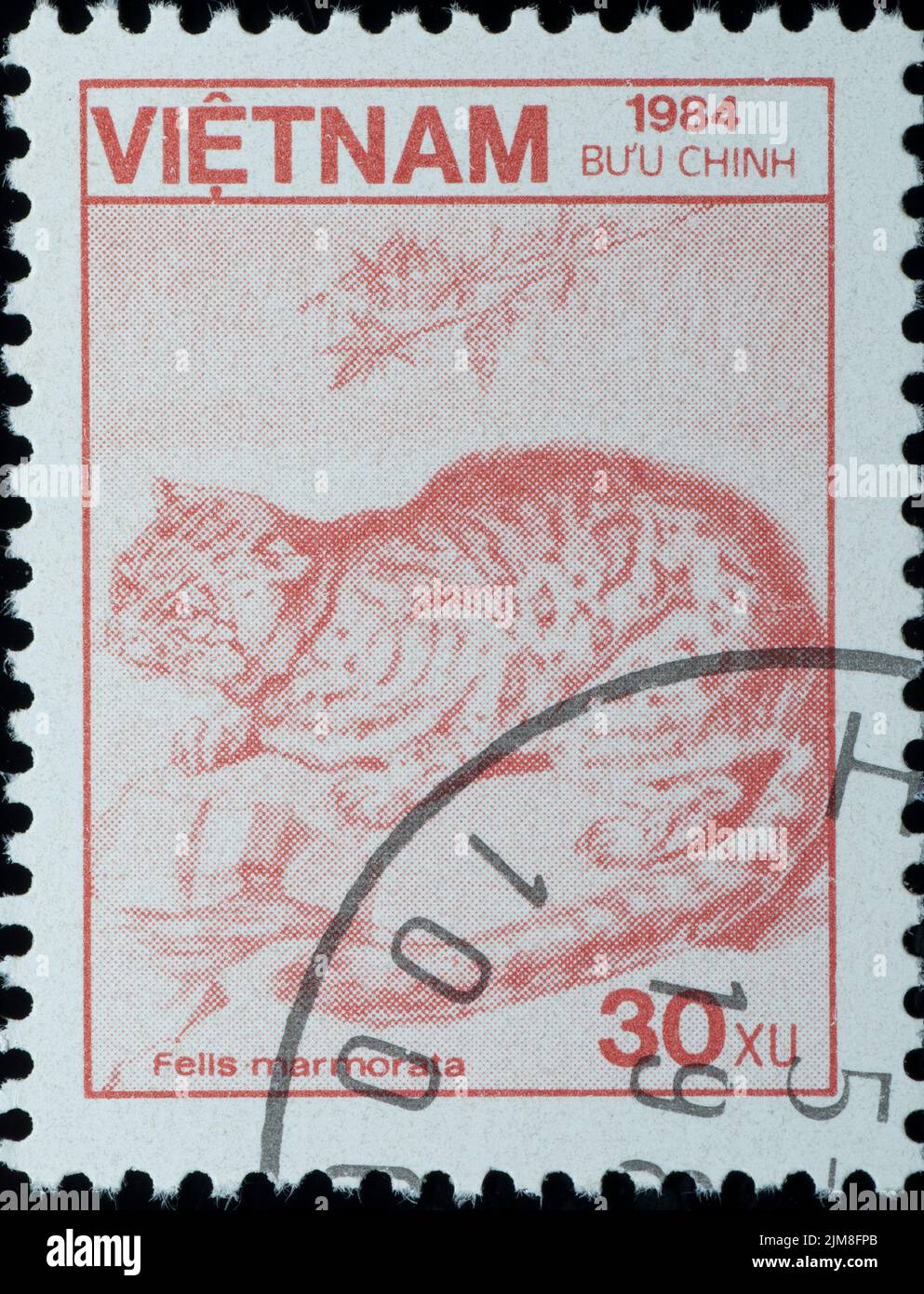 VIETNAM - CIRCA 1984: Stamp - Wild Animal Felis Lynx Stock Photo - Alamy