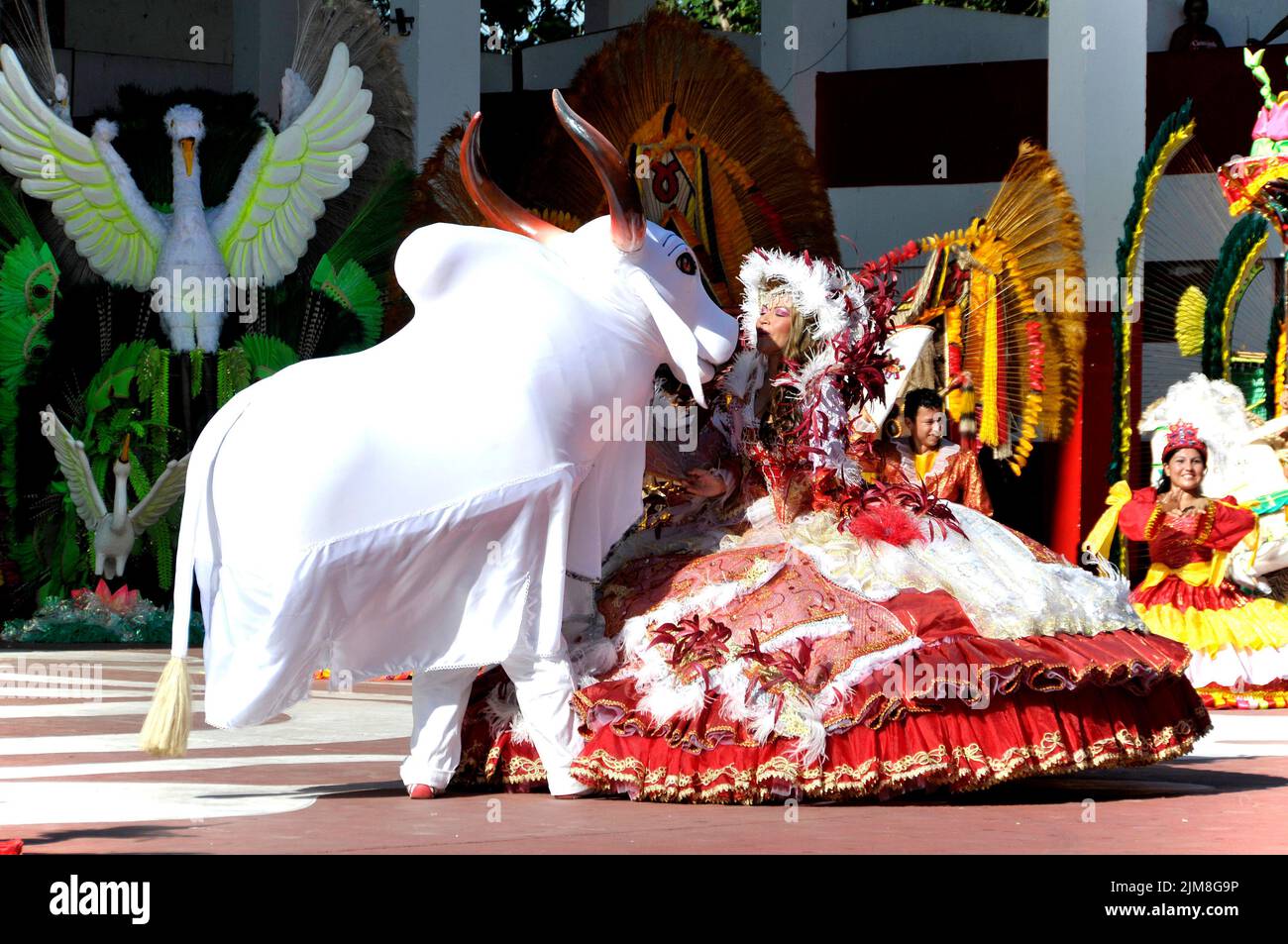 Brazil, Parintins, Boi-Bumba festival on the Amazo Stock Photo