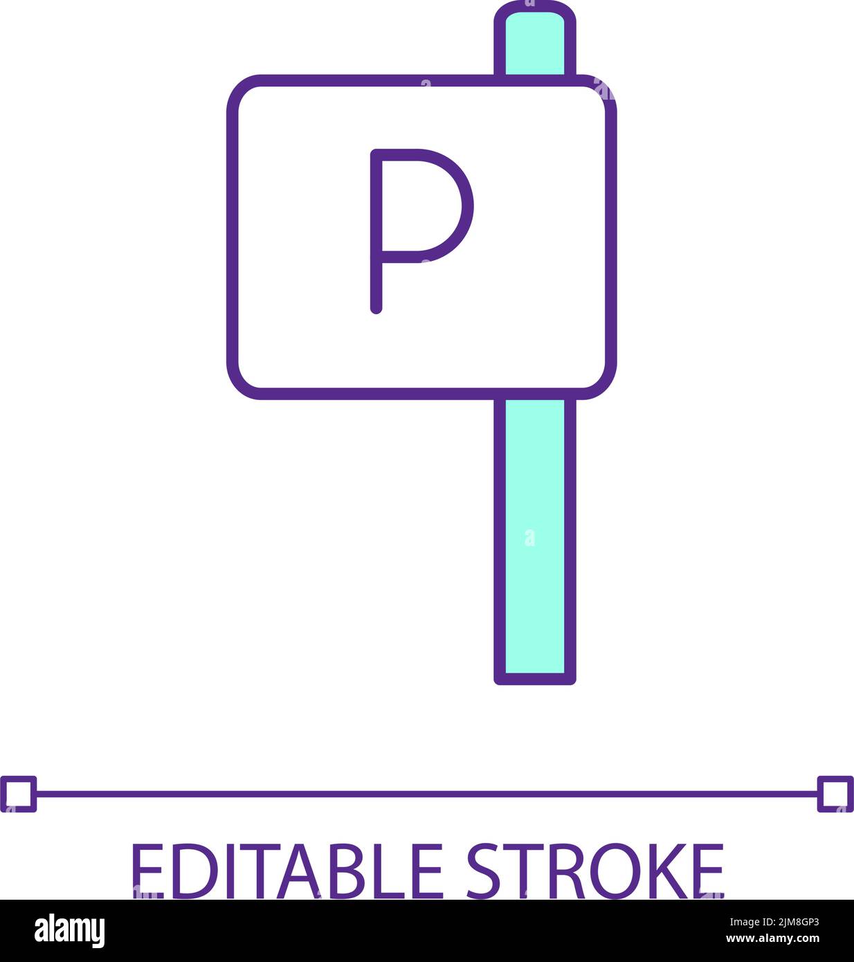 Parking spot sign RGB color icon Stock Vector Image & Art Alamy