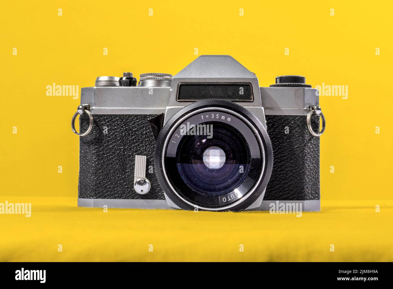 retro analog camera. Front view Stock Photo Alamy