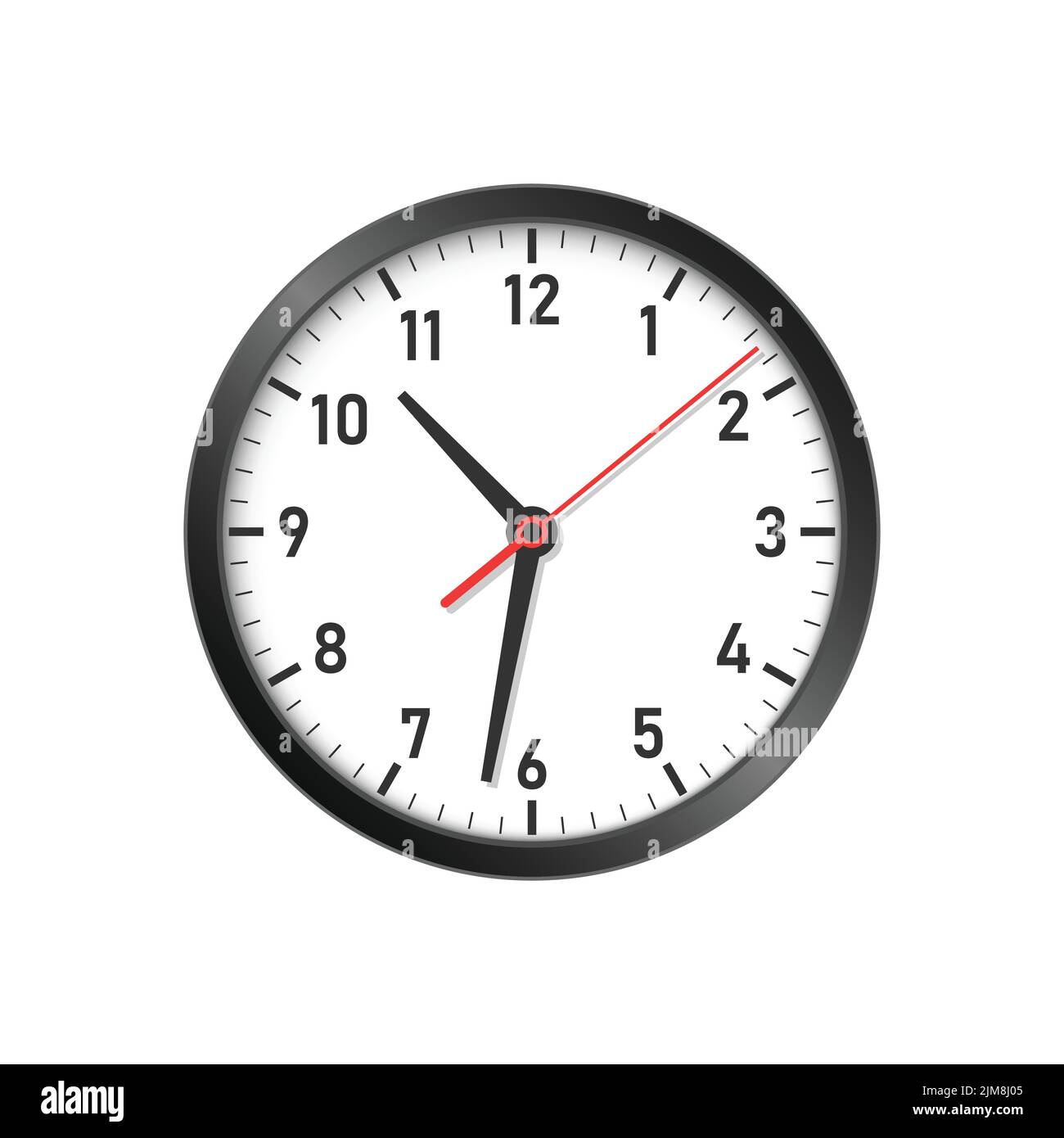 Clock icon illustration in flat style. Watch face vector illustration ...