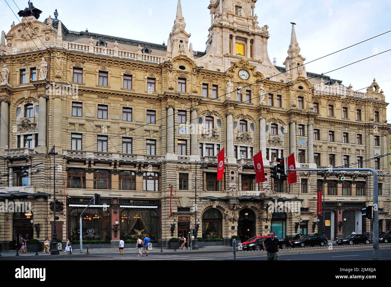 Facade of Cafe New York in Budapest, Hungary Stock Photo Alamy