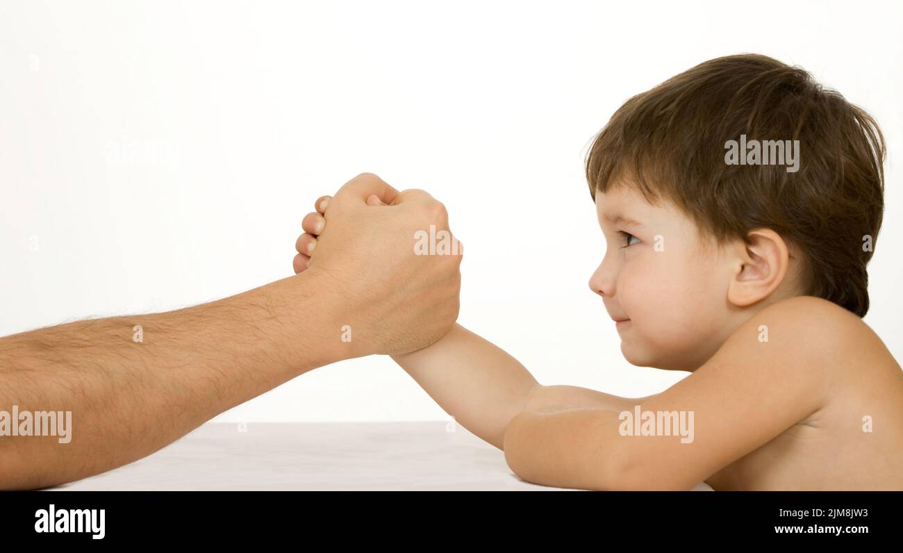 Arm-wrestling Stock Photo