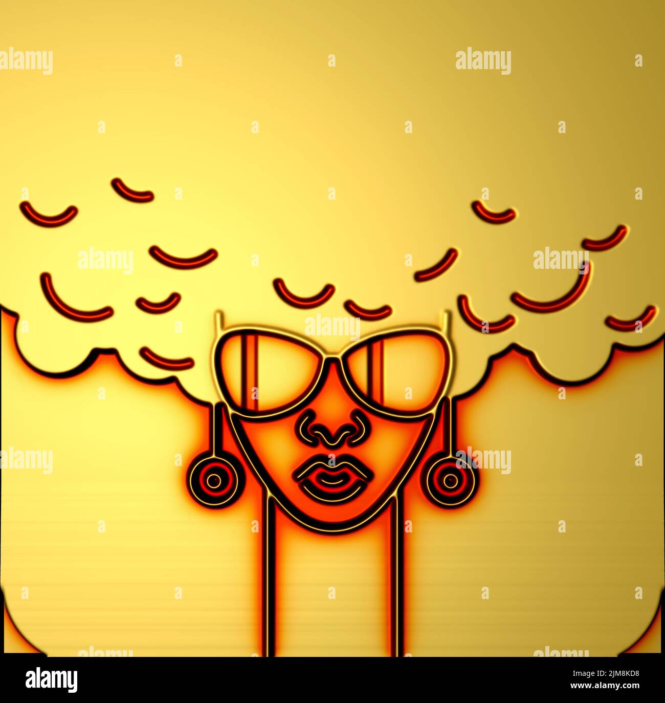 A lady with a stylish hairstyle Stock Photo Alamy