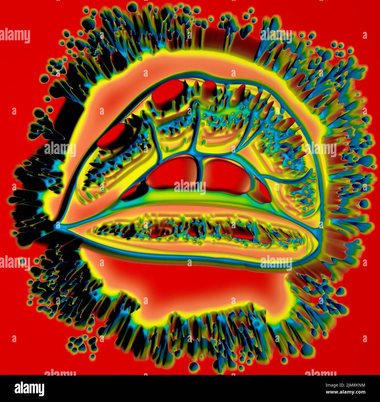 An illustration showing a pair of lips Stock Photo Alamy
