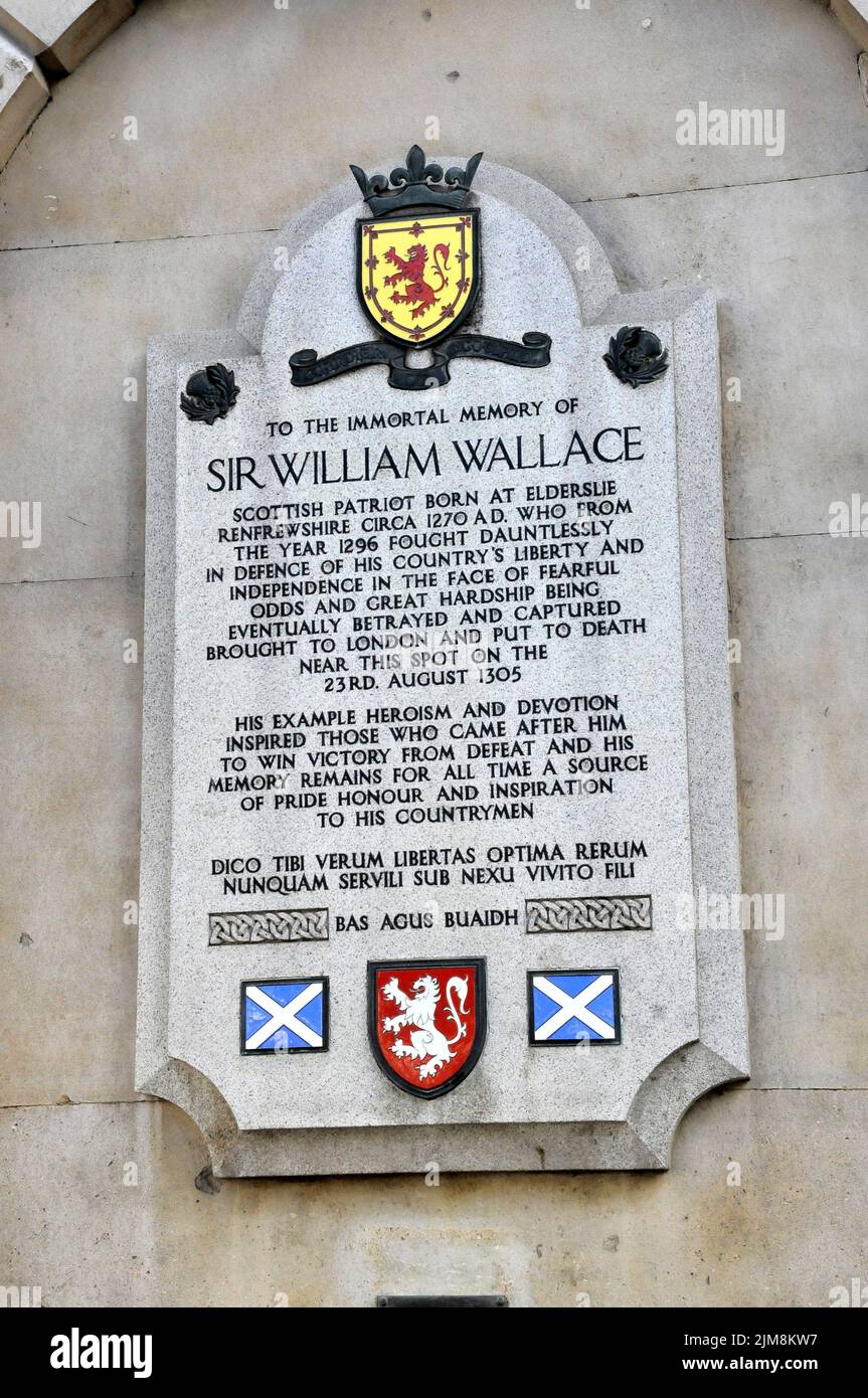 Sir William Wallace memorial Stock Photo