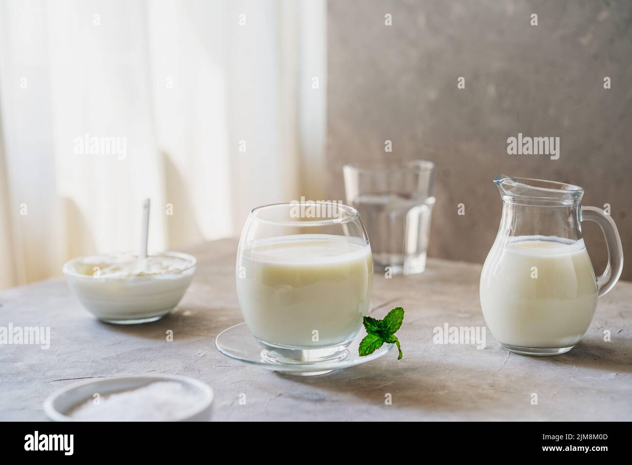 Ayran is a popular refreshing Middle Eastern beverage made with yogurt