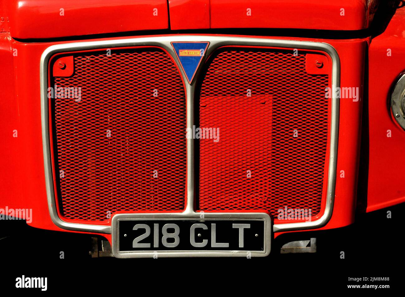 London bus grill Stock Photo Alamy