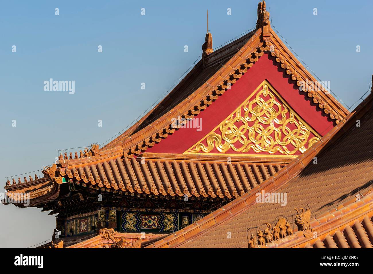 Chinese Roof Figures Forbidden City Beijing China Stock Photo Alamy