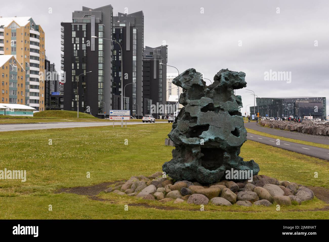 Reykjavik, Iceland - 10 July 2022: The seafront at Reykjavik on Iceland Stock Photo