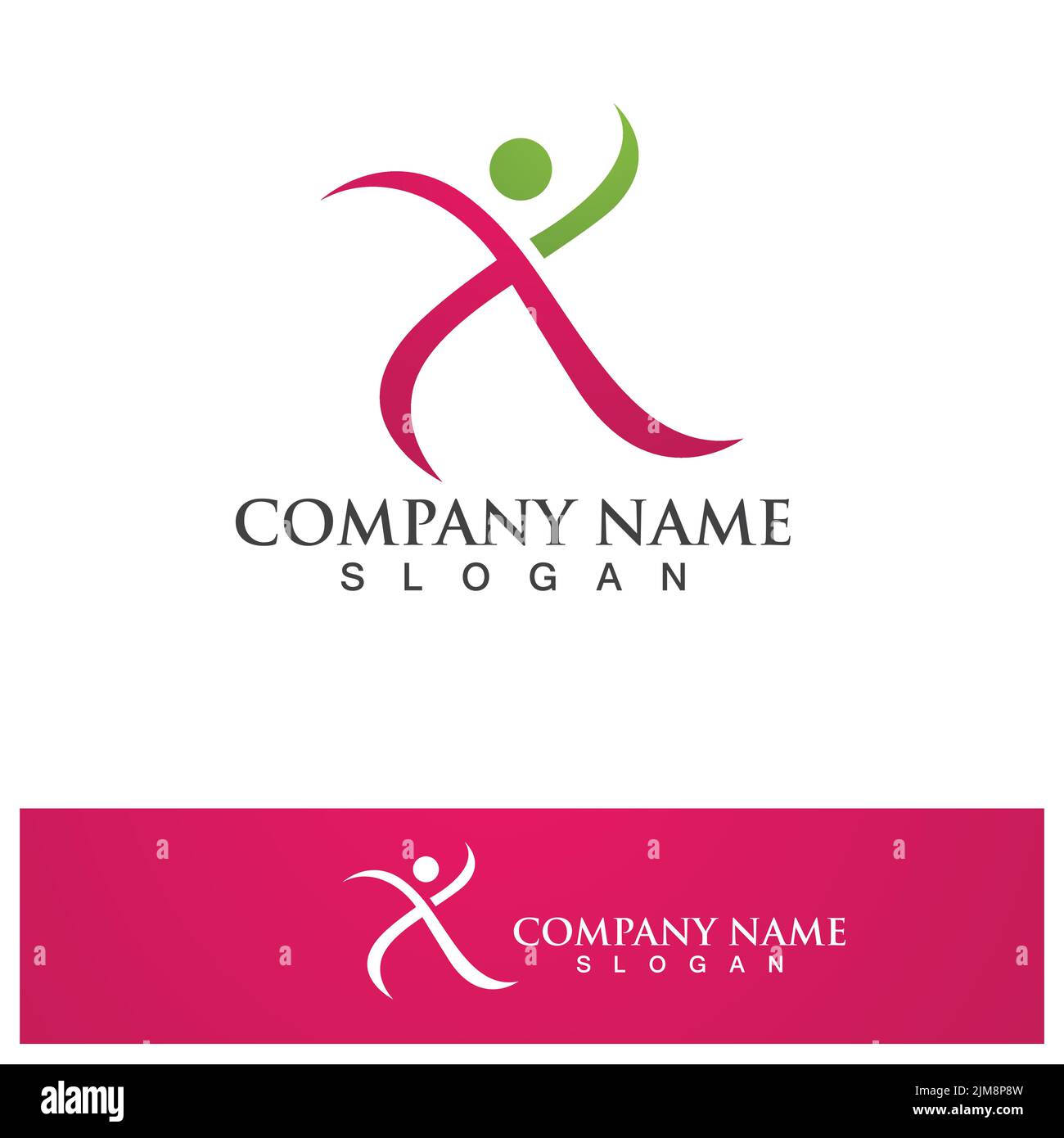 Health People Logo Vector illustration Design Template Stock Vector ...
