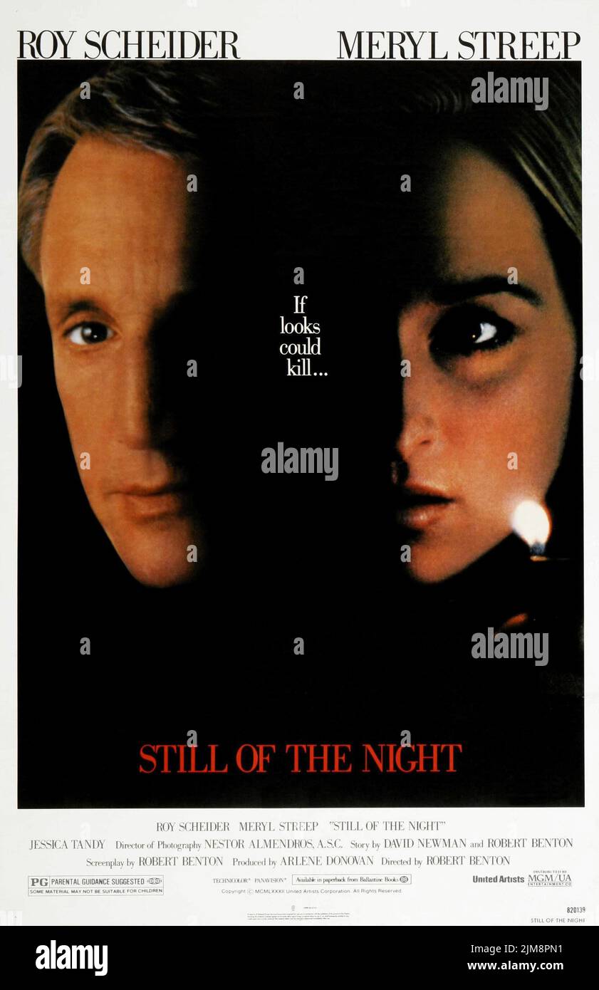 MERYL STREEP in STILL OF THE NIGHT (1982), directed by ROBERT BENTON. Credit: M.G.M/UNITED ARTIST / Album Stock Photo