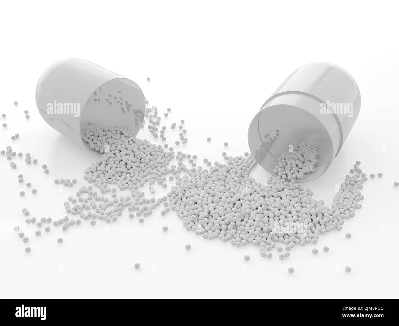 Open pill capsule Cut Out Stock Images & Pictures - Alamy