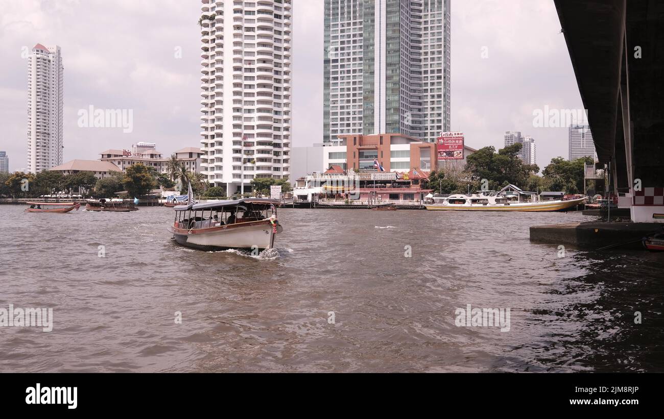 The Chao Phraya River Bangkok Thailandcinematic Stock Photo - Alamy