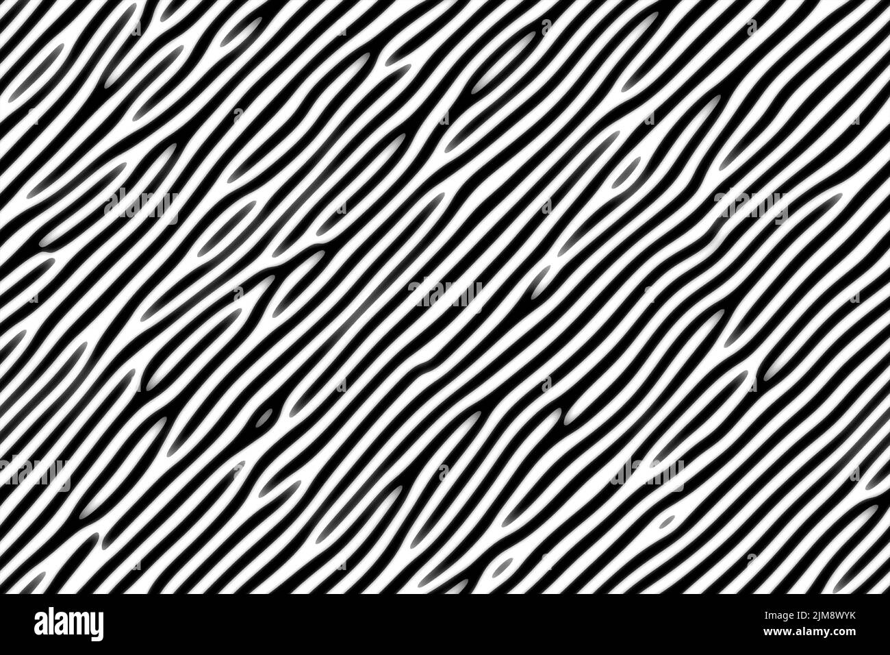 Illusion of strips. abstract line texture Stock Photo