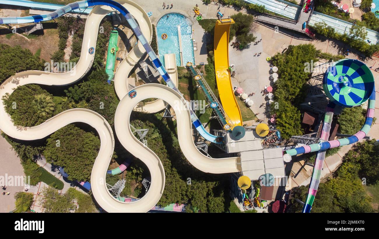 Empty water slide swimming pool hi-res stock photography and images - Alamy