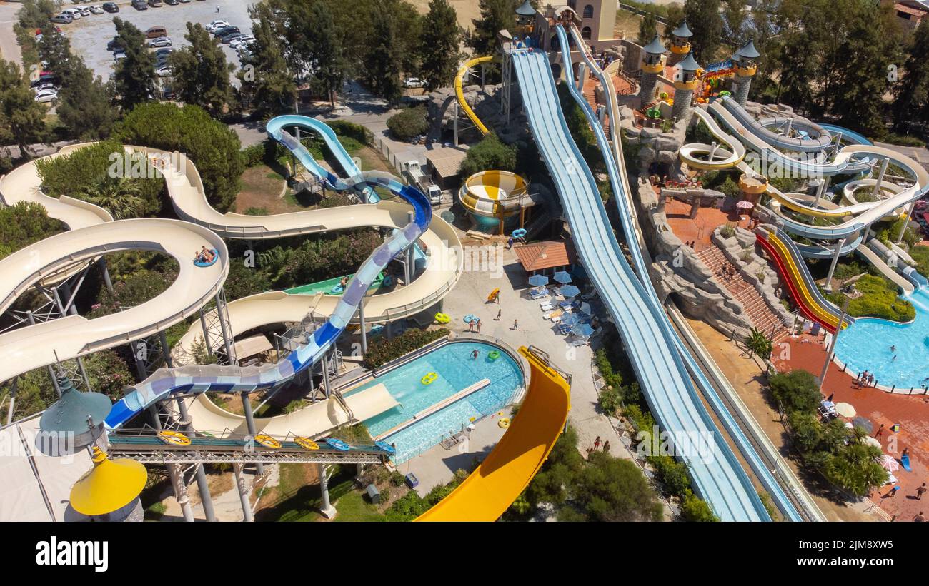Empty water slide swimming pool hi-res stock photography and images - Alamy