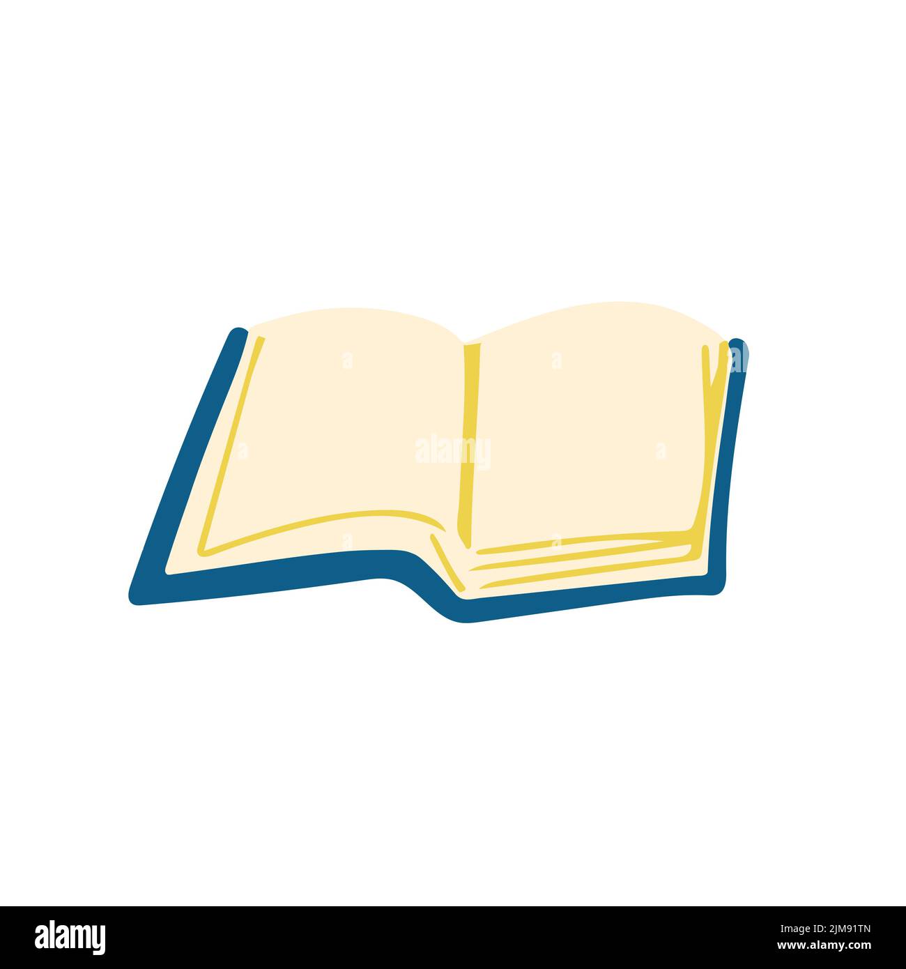 Illustration of an open book isolated on white background Stock Vector ...