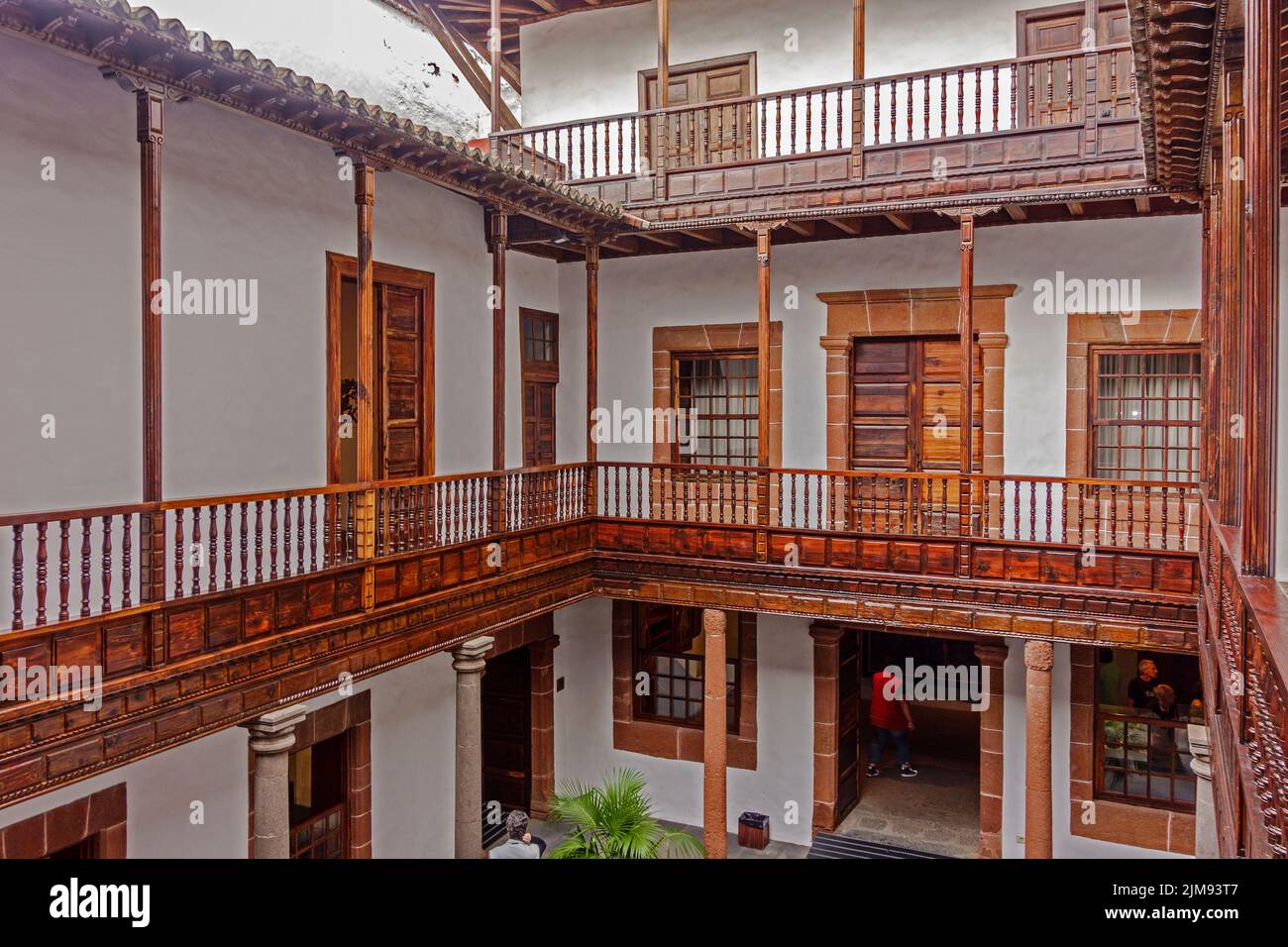 Traditional Spanish House Santa Cruz La Palma Cana Stock Photo